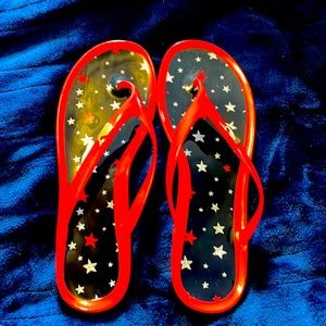 Vineyard Vines Ladies Plastic flip flops, size 10 M.